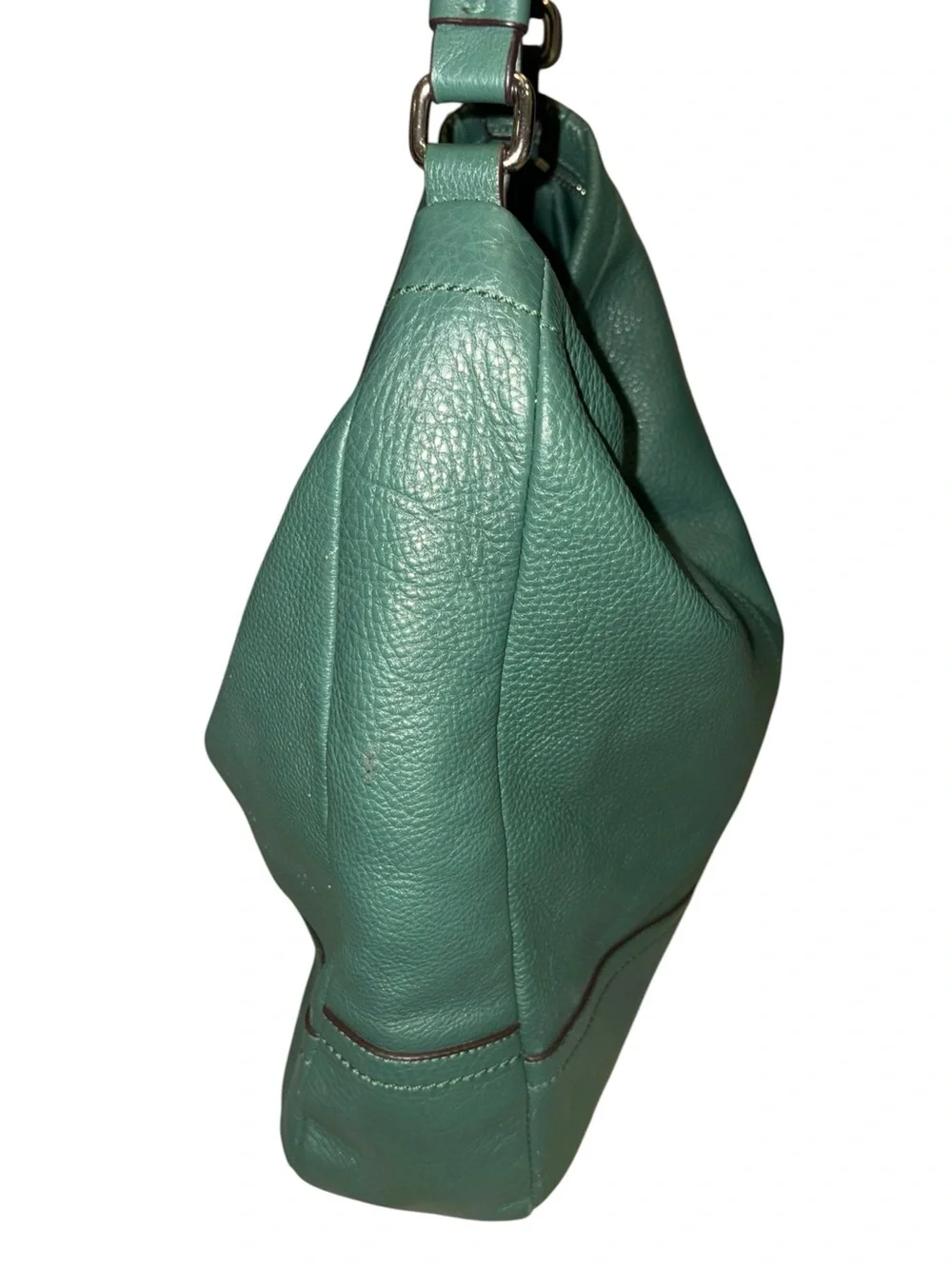 Coach Park Pine Green Pebbled Leather Hobo Bag F23203
